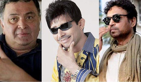 ​ഋഷി കപൂർ, കെ ആർ കെ, ഇർഫാൻ ഖാൻ