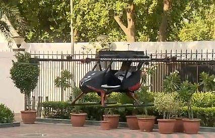 രാജ്യത്തെ ആദ്യ യാത്രാ ഡ്രോണിന്റെ ദൃശ്യം