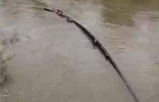 അപകടത്തില്‍പ്പെട്ട പള്ളിയോടം/ ടെലിവിഷന്‍ ദൃശ്യം