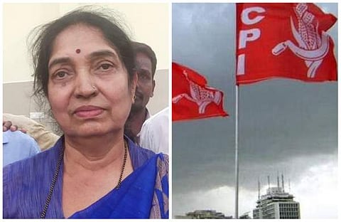 രാധാ സുന്ദരേഷ്, സിപിഐ പതാക