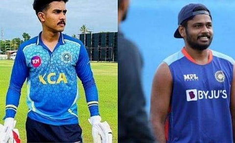 രോഹന്‍ കുന്നുമ്മല്‍, സഞ്ജു സാംസണ്‍/ഫോട്ടോ: ട്വിറ്റര്‍