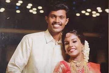 ഐശ്വര്യയും ഭര്‍ത്താവ് കണ്ണനും/ ടിവി ദൃശ്യം