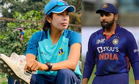 ജുലൻ ഗോസ്വാമി, രോഹിത് ശർമ്മ