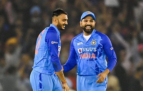രോഹിത് ശര്‍മ, അക്ഷര്‍ പട്ടേല്‍/ഫോട്ടോ: എഎഫ്പി