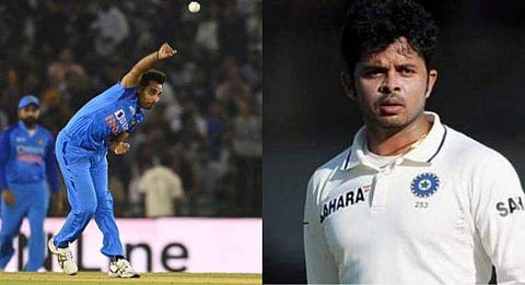 ഭുവനേശ്വര്‍ കുമാര്‍, എസ് ശ്രീശാന്ത്/ഫോട്ടോ: എഎഫ്പി