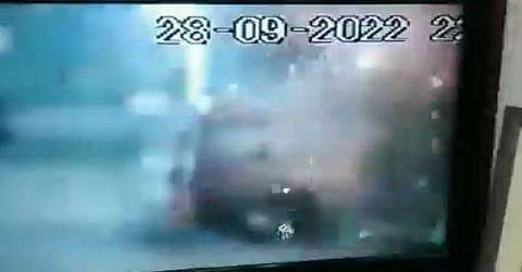 സ്‌ഫോടനത്തിന്റെ വീഡിയോ ദൃശ്യം