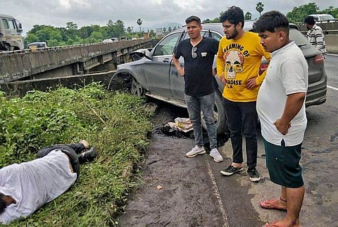 സൈറസ് മിസ്ത്രിയുടെ മരണത്തിന് കാരണമായ വാഹനാപകടം/ ചിത്രം: പിടിഐ