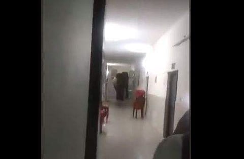 ആശുപത്രി വാര്‍ഡില്‍ കാട്ടാന എത്തിയപ്പോള്‍