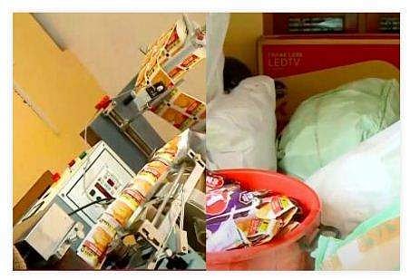 വീട്ടില്‍ നിന്നും പാന്‍മസാല നിര്‍മ്മാണ യന്ത്രം കണ്ടെടുത്തു; 500 കിലോ പുകയില ഉത്പന്നങ്ങളും 12 കുപ്പി മദ്യവും പിടിച്ചെടുത്തു