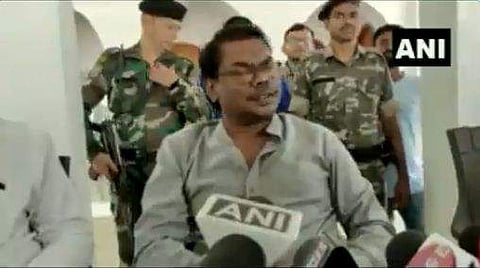 ബസന്ത് സോറന്റെ വിവാദ വിഡിയോയില്‍നിന്നുള്ള ദൃശ്യം