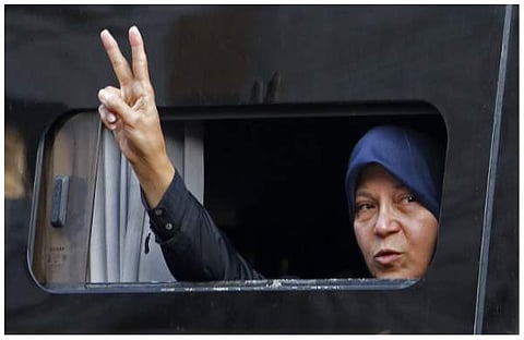 ഫായിസെ ഹഷെമി റഫ്‌സാഞ്ചനി മുന്‍പ് അറസ്റ്റിലായപ്പോള്‍/എഎഫ്പി