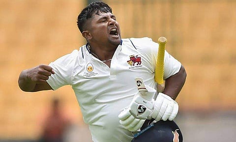 സർഫറാസ് ഖാൻ/ ട്വിറ്റർ