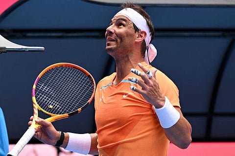 മത്സരത്തിനിടെ നദാൽ/ എഎഫ്പി