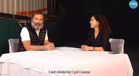 രാഹുല്‍ ഗാന്ധിയുടെ അഭിമുഖത്തില്‍നിന്ന്/വിഡിയോ ദൃശ്യം