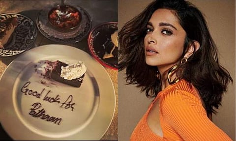 പത്താന് മധുരത്തിൽ പൊതിഞ്ഞ വിജയാശംസകൾ നേർന്ന് ദീപിക/ ചിത്രം ഇൻസ്റ്റാ​ഗ്രാം