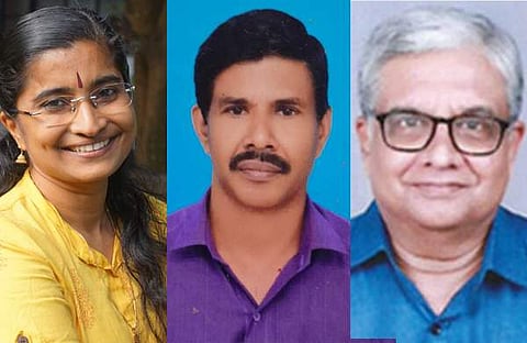 ഇഎന്‍ ഷീജ, മനോജ് മണിയൂര്‍, വി രാമന്‍കുട്ടി