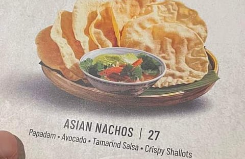 ഏഷ്യൻ നാച്ചോസ് /ഫോട്ടോ: ട്വിറ്റർ