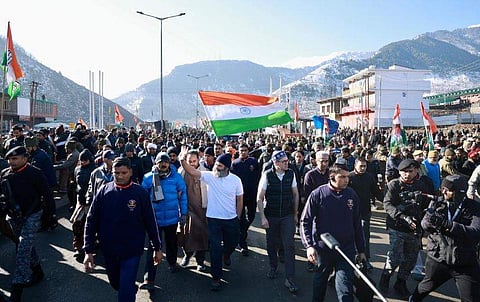 കശ്മീരില്‍ പര്യടനം നടത്തുന്ന ജോഡോ യാത്ര