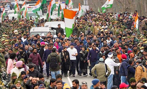 കശ്മീരിലെ ഭാരത് ജോഡോ യാത്ര/ പിടിഐ