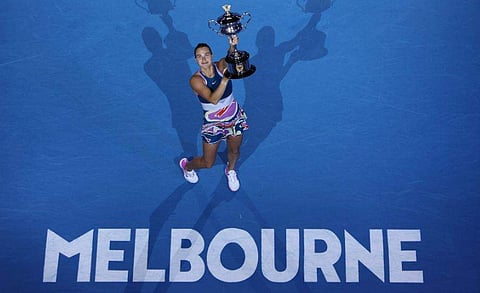 കിരീടവുമായി സബലെങ്ക/ ട്വിറ്റർ