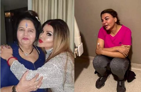 രാഖി സാവന്ത് അമ്മ ജയയ്ക്കൊപ്പം, ആശുപത്രിമുറിയിൽ ഇരുന്ന് കരയുന്ന രാഖി/ വിഡിയോ സ്ക്രീൻഷോട്ട്