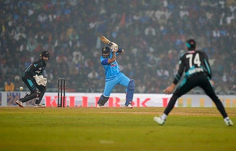 ഇന്ത്യ- ന്യൂസിലൻഡ് മത്സരത്തിൽ നിന്ന്/ പിടിഐ