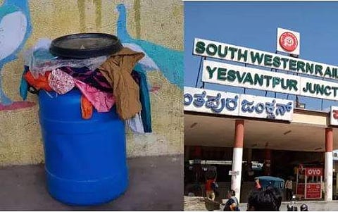 റെയില്‍വേ സ്റ്റേഷനില്‍ മൃതദേഹം കണ്ടെത്തിയ വീപ്പ