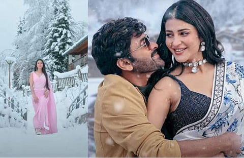 ശ്രീദേവി ചിരഞ്ജീവി ​ഗാനത്തിൽ നിന്ന്