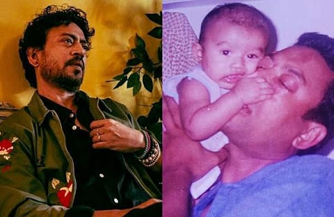 ഇർഫാൻ ഖാൻ, ഇർഫാൻ മകനൊപ്പമുള്ള പഴയ ചിത്രം/ ചിത്രം; ഫെയ്സ്ബുക്ക്