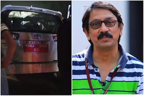 അപകടത്തില്‍പ്പെട്ട കാര്‍, ഡോ. വേണു