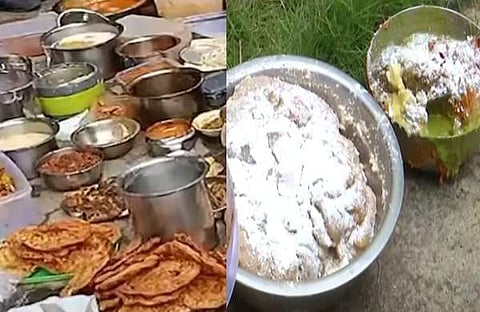 പിടിച്ചെടുത്ത പഴകിയ ഭക്ഷണങ്ങൾ/ ടിവി ദൃശ്യം