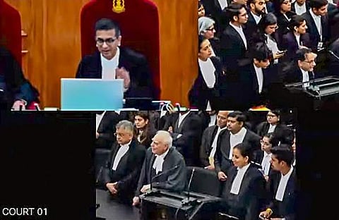 സ്വവര്‍ഗ വിവാഹ കേസില്‍ ചീഫ് ജസ്റ്റിസ് ഡിവൈ ചന്ദ്രചൂഡ് വിധി പറയുന്നു/വിഡിയോ ദൃശ്യം