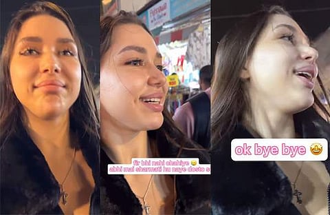 യൂട്യൂബറെ വിടാതെ പിന്തുടർന്ന് യുവാവ്/ ഇൻസ്റ്റ​ഗ്രാം വിഡിയോ സ്ക്രീൻഷോട്ട്