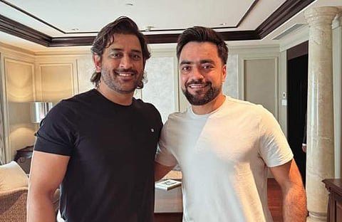 ധോനി, റാഷിദ് ഖാൻ/ ഇൻസ്റ്റ​ഗ്രാം