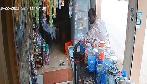 മോഷ്ടാവിന്റെ സിസിടിവി ദൃശ്യദൃശ്യം