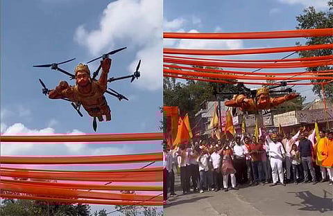 ഹനുമാന്‍ ഡ്രോണ്‍ / ഇൻസ്റ്റ​ഗ്രാം വിഡിയോ സ്ക്രീൻഷോട്ട്