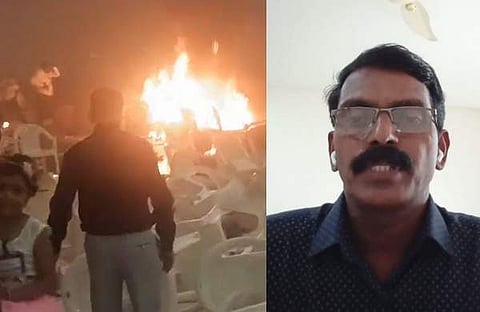 സ്‌ഫോടനം നടന്ന സ്ഥലം/ ഡൊമിനിക് മാര്‍ട്ടിന്‍