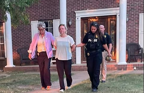 അറസ്റ്റിലായ അധ്യാപിക