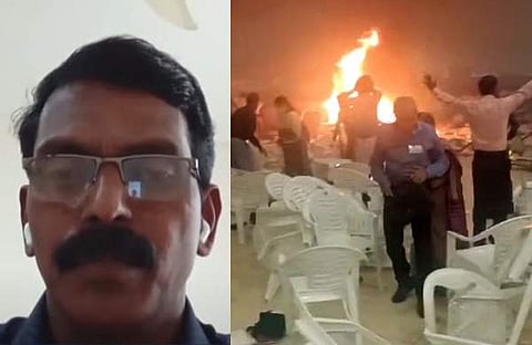 ഡൊമിനിക് മാർട്ടിൻ, സ്ഫോടനം/ ടിവി ദൃശ്യം