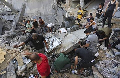 ഗാസയിലെ അഭയാർത്ഥി ക്യാമ്പിന് നേരെ ആക്രമണം/ പിടിഐ