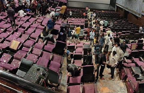 ലിയോ ട്രെയിലർ പ്രദർശിപ്പിച്ച തിയേറ്റർ തകർത്തു/ എക്‌സ്