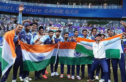 ക്രിക്കറ്റിൽ സ്വർണം നേടി ഇന്ത്യ/ ചിത്രം: പിടിഐ