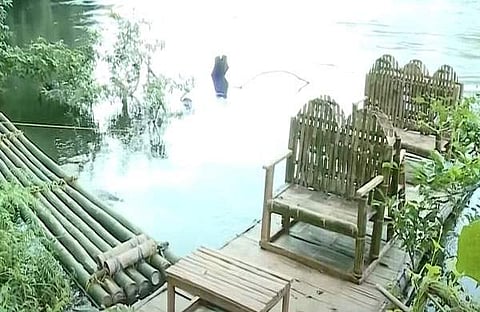 നിർമ്മാണം പൂർത്തിയാകുന്ന ഉല്ലാസ നൗക/ ടിവി ദൃശ്യം