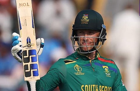 സെഞ്ച്വറി നേടിയ റസി വാന്‍ ഡെര്‍ ഡൂസന്‍, image credit/ icc cricket world cup