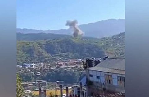 മ്യാന്മറിലെ വ്യോമാക്രമണം/ എഎൻഐ