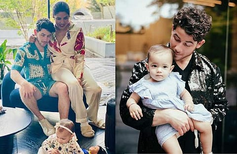 നിക് ജൊനാസ്, പ്രിയങ്ക ചോപ്ര മകൾക്കൊപ്പം/ ഇൻസ്റ്റ​ഗ്രാം