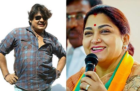 മൻസൂർ അലി ഖാൻ,ഖുശ്ബു/ഫോട്ടോ: ഫെയ്സ്ബുക്ക്