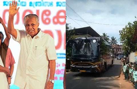 പിണറായി വിജയൻ/ ഫെയ്സ്ബുക്ക്, കുട്ടികളെ അണിനിരത്തിയപ്പോൾ/ വിഡിയോ സ്ക്രീൻഷോട്ട്