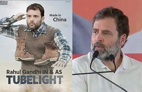 രാഹുല്‍ഗാന്ധിയെ കളിയാക്കിക്കൊണ്ടുള്ള ബിജെപി പോസ്റ്റര്‍/ രാഹുല്‍ ഗാന്ധി, ഫോട്ടോ: എക്‌സ്