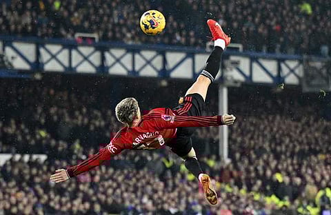 ഗര്‍നാചോയുടെ ബൈസിക്കിൾ കിക്ക് ​/ ട്വിറ്റർ